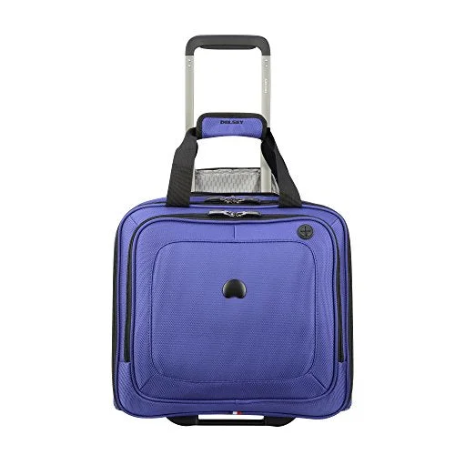 suitcase with organizational pouches-Delsey Luggage Cruise Lite Softside 2 Wheel Underseater, Blue