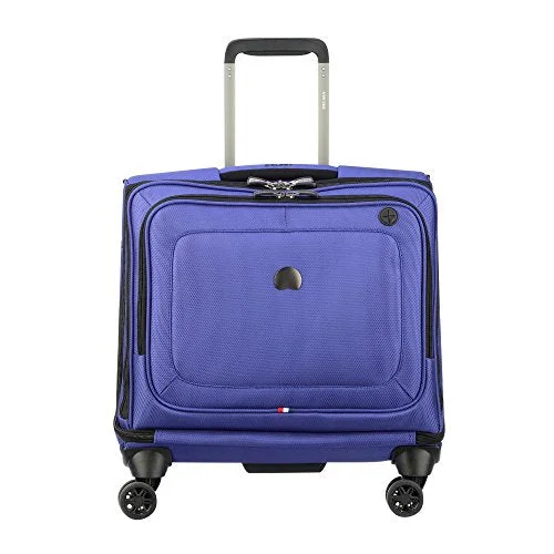 suitcase for family road trips-Delsey Luggage Cruise Lite Softside Spinner Trolley Tote, Blue