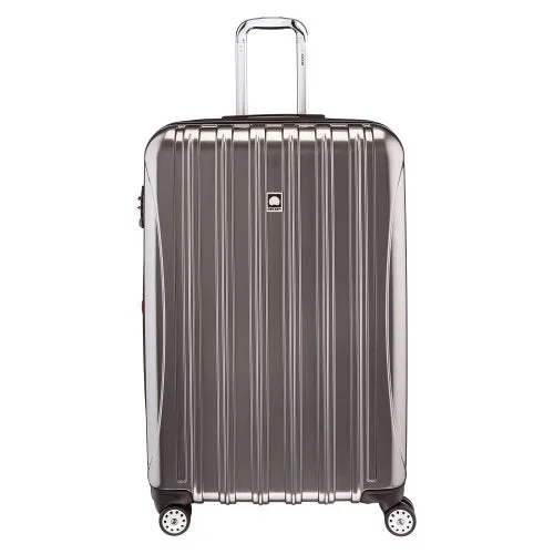 suitcase with lightweight yet sturdy frame-Delsey Luggage Helium Aero 29 Inch Expandable Spinner Trolley, Titanium, One Size