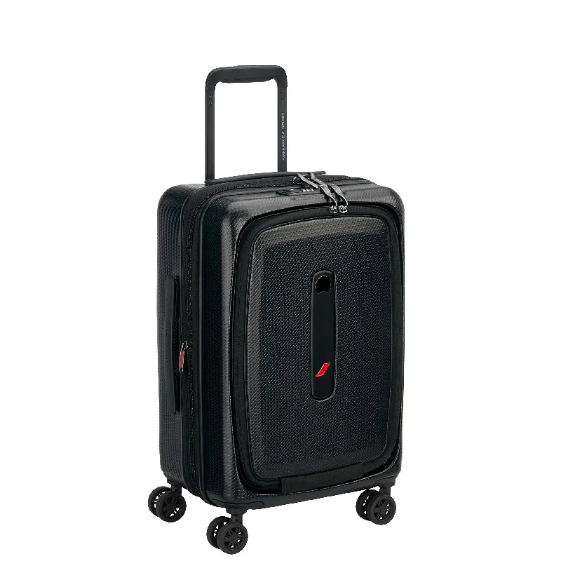 best suitcase for frequent flyers-DELSEY PARIS Air France Premium Hand Luggage, 55 cm, 42 liters, Black (Noir)