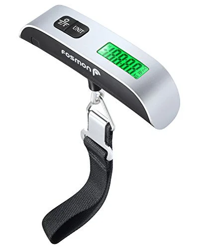 suitcase for custom packing organization-Digital Luggage Scale, Fosmon Digital Lcd Display Backlight With Temperature Sensor Hanging Luggage