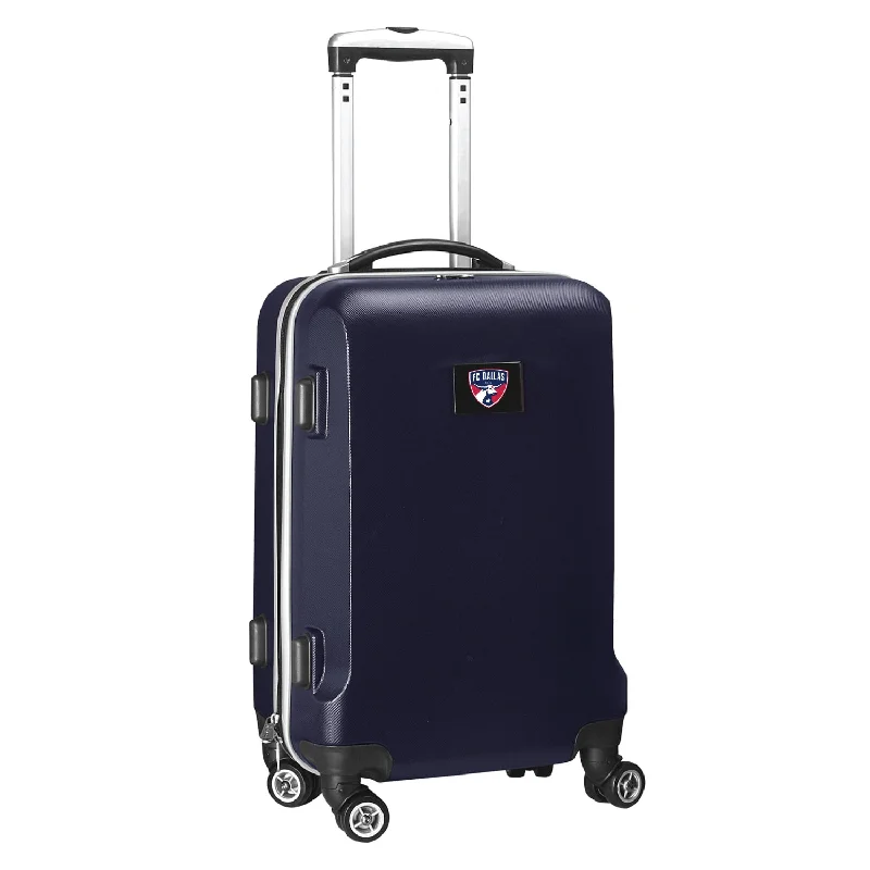 suitcase with unique organizational features-FC Dallas 21" Carry-On Hardcase Spinner- Navy