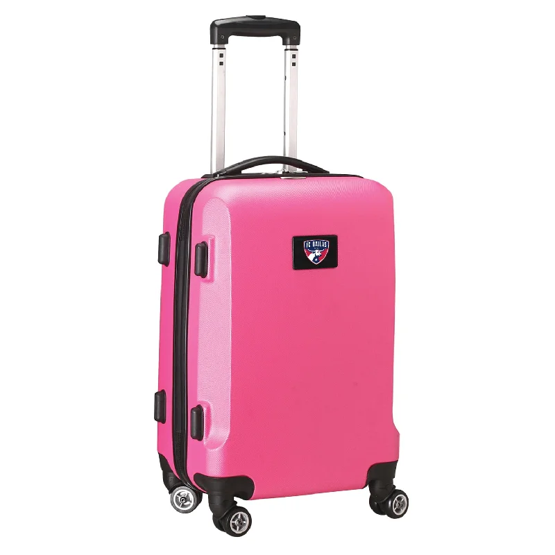 suitcase for travel essentials only-FC Dallas 21"Carry-On Hardcase Spinner- Pink