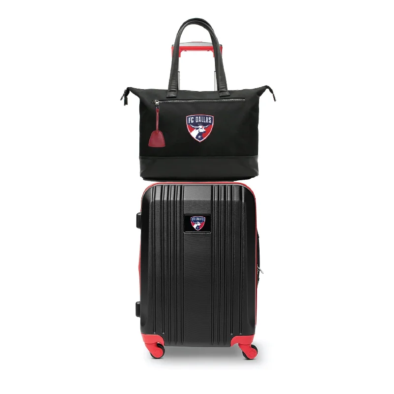 suitcase with temperature-resistant design-FC Dallas Tote Bag and Luggage Set -RED