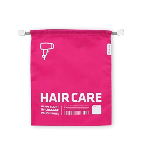 suitcase with security features for valuables-Hair Packing Cube - Alife Design (Pink).