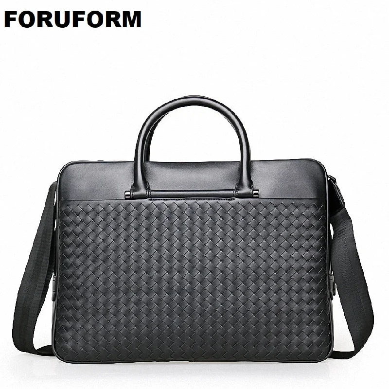 luxury briefcase for executives with room for personal items -Handbag Men Leather Briefcases Lawyer Shoulder Bags Genuine Leather Male Messenger Bags Handbags