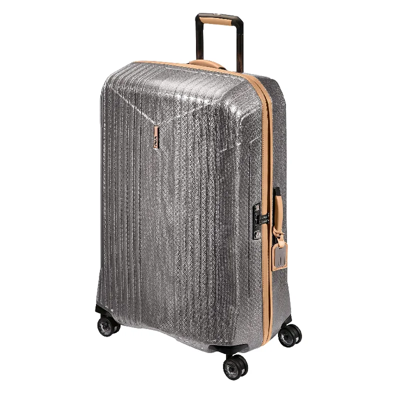 suitcase with sleek and sophisticated design-Hartmann 7R X-Large 32" Spinner Suitcase, Hardsided Rolling Luggage in Titanium