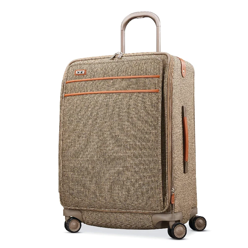 suitcase for protecting expensive equipment-Hartmann Checked-Medium, Natural Tweed