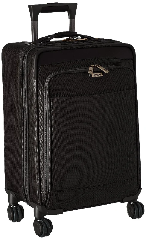 suitcase for comfortable and easy packing-Hartmann Intensity Belting Carry On Expandable Spinner, Black, One Size