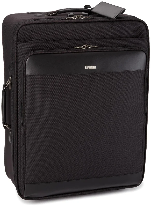 suitcase for high-end business travelers-Hartmann Luggage 502-3540 Intensity 24 Inch Expandable Mobile Traveler, Black