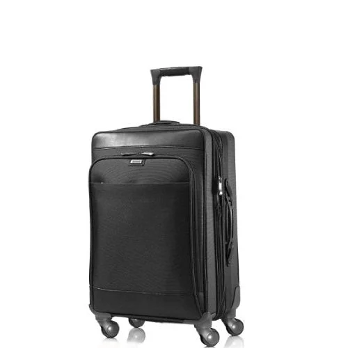 suitcase for personal travel gear-Hartmann Luggage Intensity Belting Vertical Mobile Office, Black, One Size