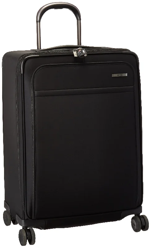 suitcase for minimalistic travelers-suitcase for stress-free travel-Hartmann Medium Journey Expandable Spinner, Deep Black