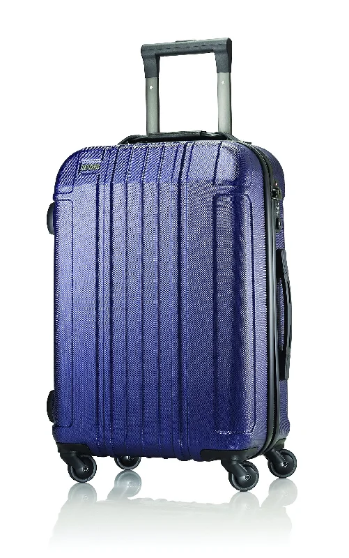 suitcase for all-weather travel-Hartmann Vigor Carry On Spinner, Navy, One Size