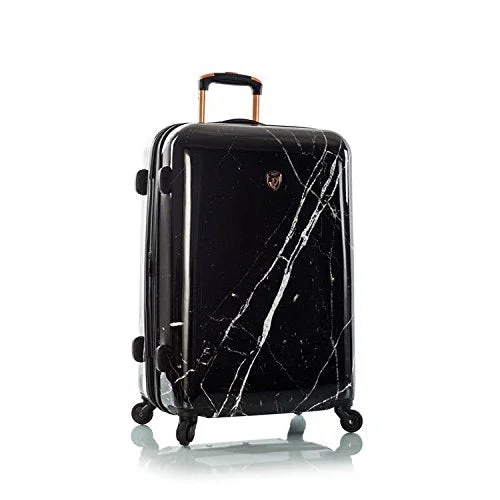 suitcase with professional business design-Heys America Dakara 26" Black Marble Fashion Spinner