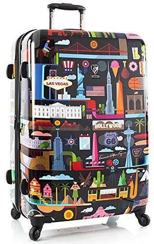 suitcase for solo travelers-Heys America Fvt Usa 30" Spinner - Black