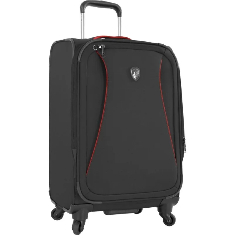 suitcase for seamless travel-Heys America Helix Collection Expandable 21" Spinner Black