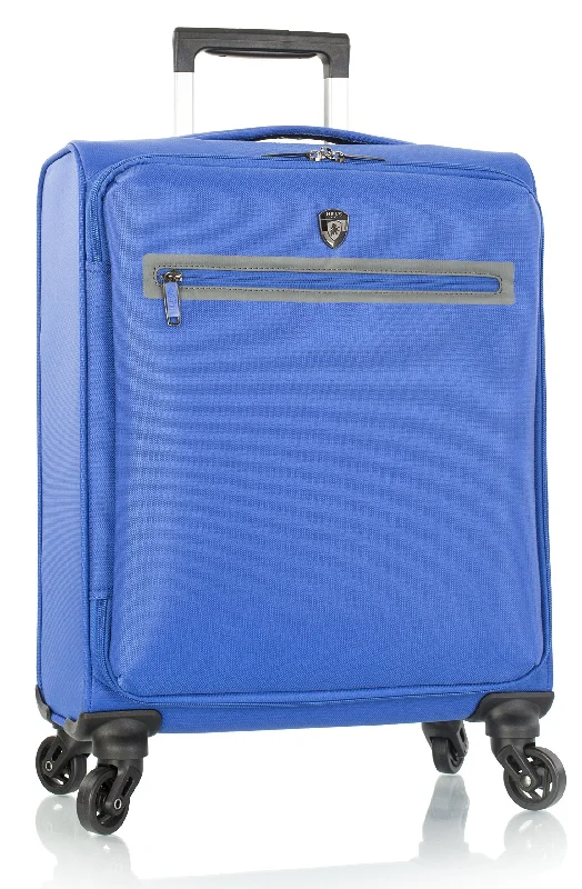 suitcase with weather-resistant exterior-Heys America Hi-Tech Xero The World's Lightest 21 Inch Spinner Carry On Luggage (Blue)