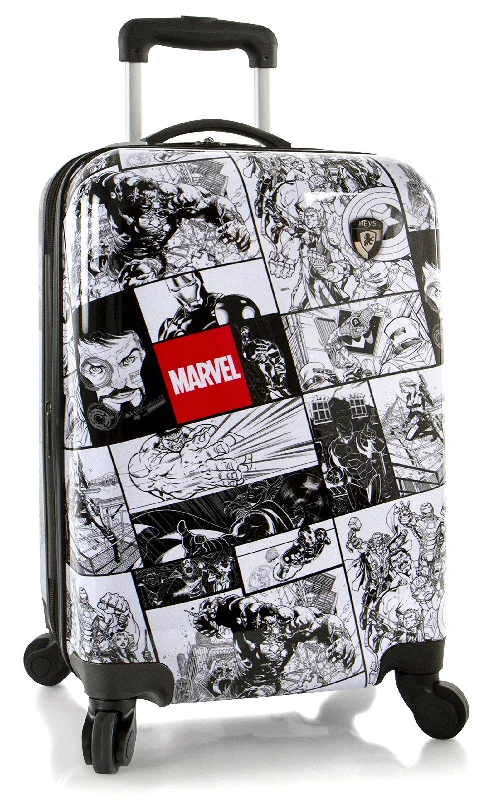 suitcase for an organized travel routine-Heys America Marvel Adult Marvel Comics Print Spinner Luggage