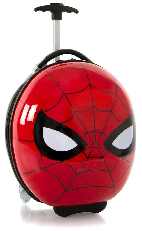 suitcase with multi-functional packing systems-Heys America Marvel Spiderman Boy's 16" Rolling Carry On Luggage [Red]