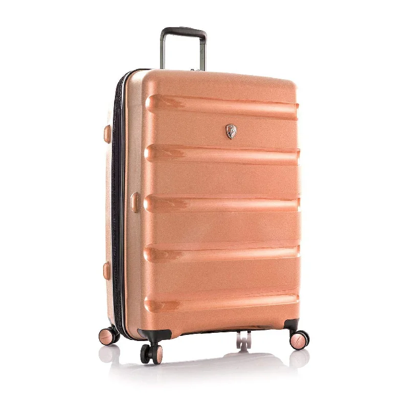 suitcase for long-haul flights-Heys America Metallix 30" Spinner