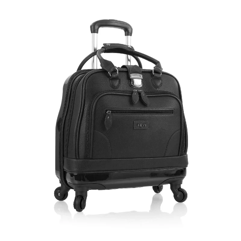 suitcase with enhanced security features-Heys America Nottingham Spinner Executive Case Black