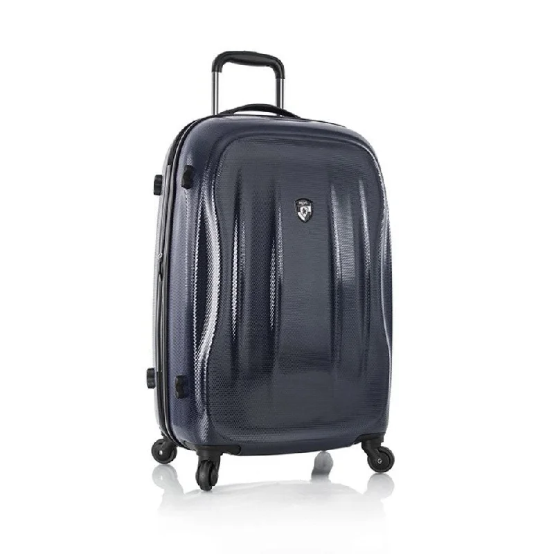 suitcase with travel-friendly storage-Heys America SuperLite 21" Hardside Spinner (Midnight Blue)