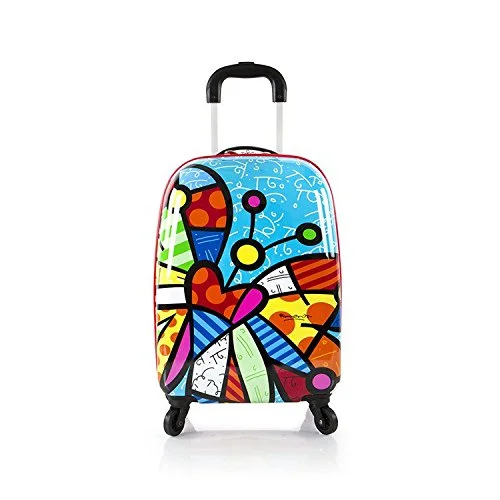 suitcase for comfortable handling-Heys America Unisex Britto Tween Spinner Butterfly One Size