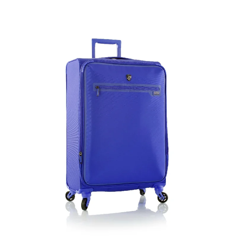 suitcase with ergonomic shoulder straps-Heys America Xero Ultra Lightweight 26-Inch Spinner Luggage, Blue