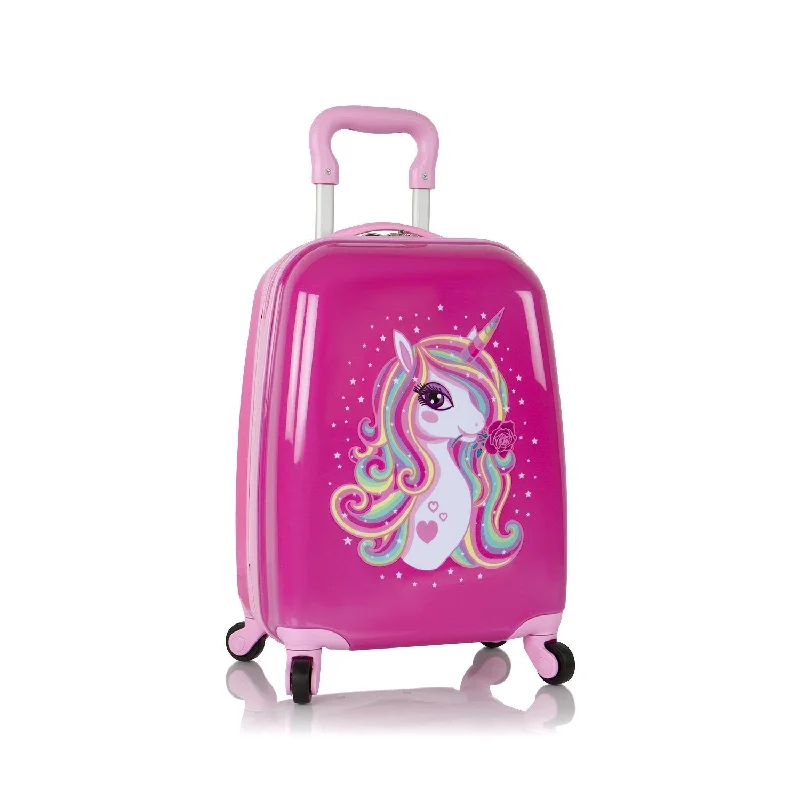 suitcase for luxurious travel experiences-Heys Fashion Spinner Kid's Luggage - Unicorn (HEYS-HSRL-SP-04-21AR)