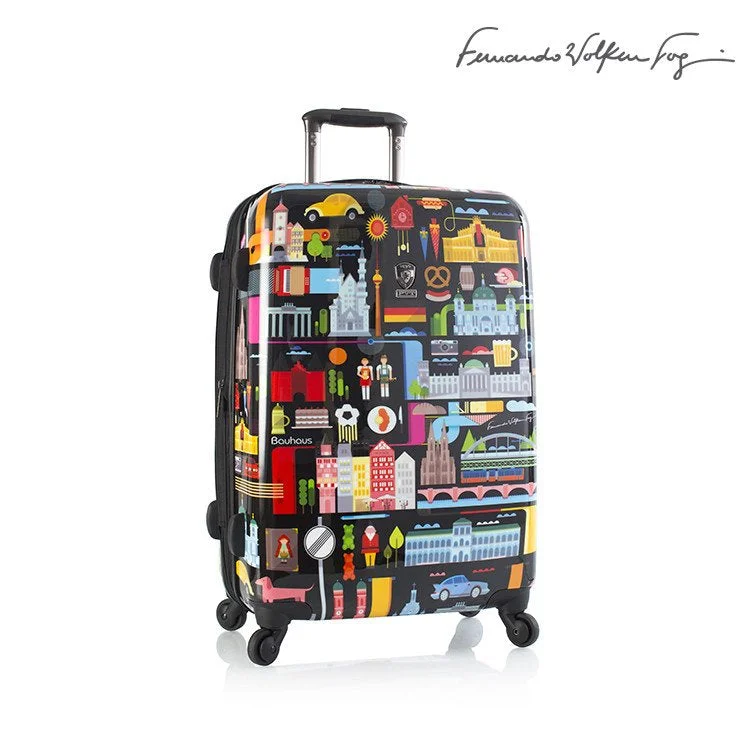 suitcase with retractable zippered pockets-HEYS -Fernando by Heys - FVT -26" Germany