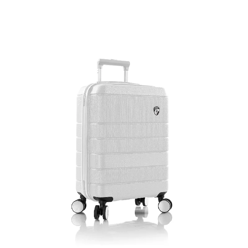 suitcase for streamlined packing-Heys Neo 21" Spinner Carry-on White