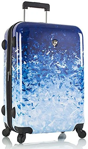 suitcase with comfortable handles for lifting-Heys Ombre Blue Skies Fashion Spinner 26" Spinner Luggage