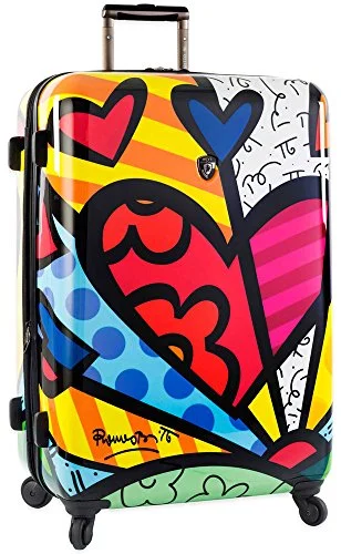 suitcase with additional zipper compartments-Heys Unisex-Adult 30 Inches, Britto New Day