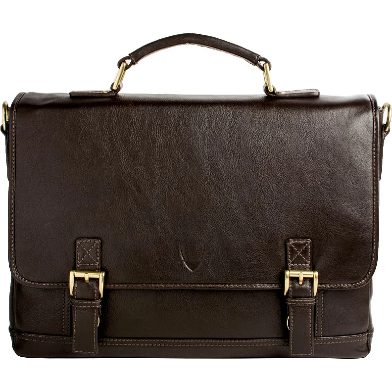 classic business briefcase with internal organizers -Hidesign Hunter Briefcase