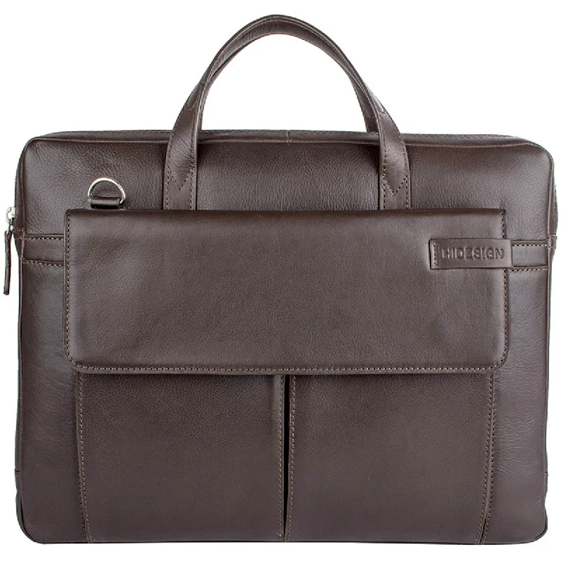 slim briefcase for carrying documents and laptops -Hidesign Travolta Briefcase