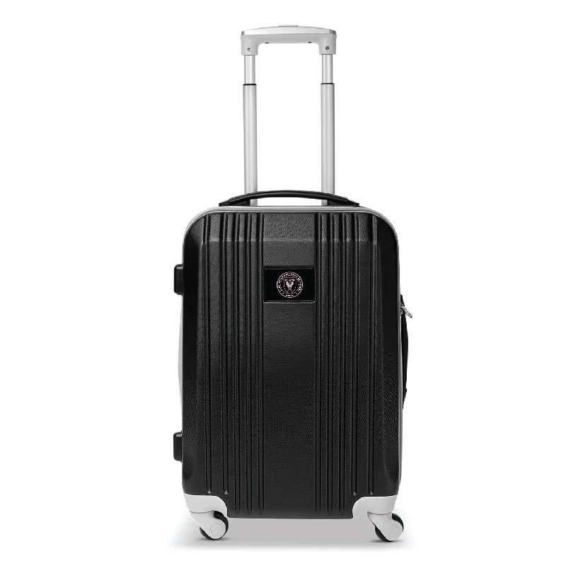 suitcase for sports enthusiasts-Inter Miami CF 21" Two-Tone Carry On Spinner Luggage- GRAY