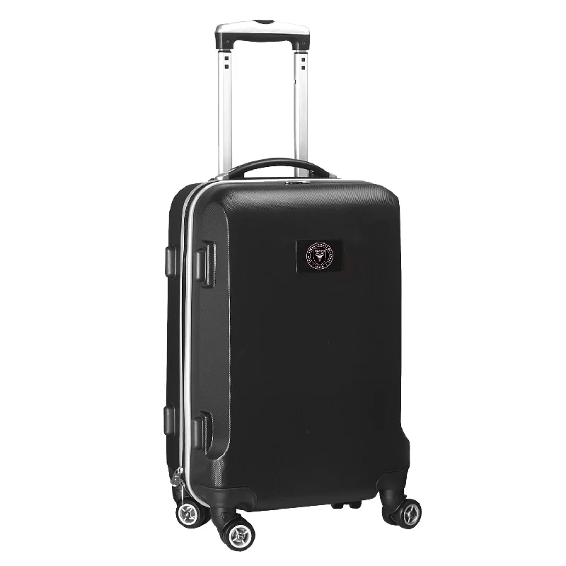 suitcase with durable exterior-Inter Miami CF 21"Carry-On Hardcase Spinner- Black