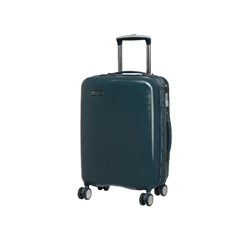 suitcase for compact storage-IT Luggage 20.9" Signature 8-Wheel Hardside Expandable Carry-on, Reflecting Pond - Teal