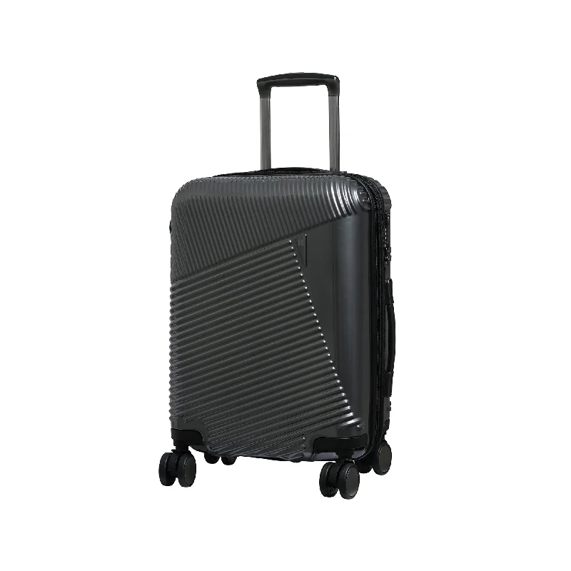 suitcase for perfect vacation packing-it luggage 21.5" Metamorphic 8 Wheel Spinner, Charcoal Gray