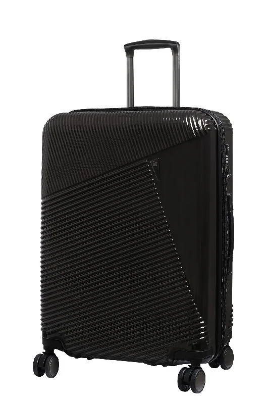 suitcase with built-in compression-it luggage 27.2" Metamorphic 8 Wheel Spinner, Chocolate Aubergine