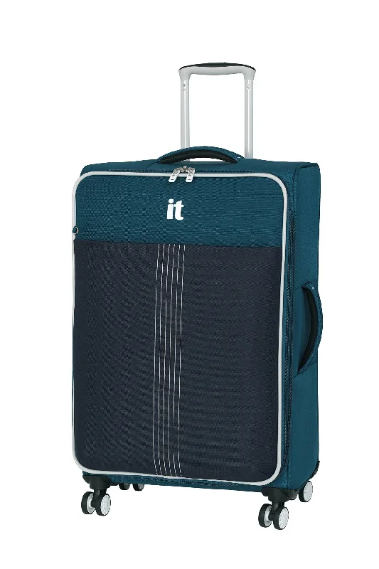 suitcase with spacious interior-it luggage 27.4" Filament 8-Wheel Spinner, Louisiana Blues