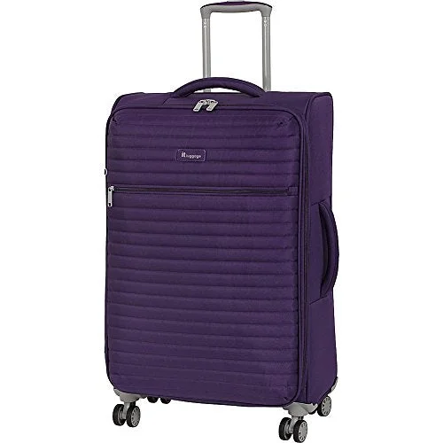 suitcase for maximum travel flexibility-It Luggage 27.4" Quilte Lightweight Expandable Spinner, Petunia