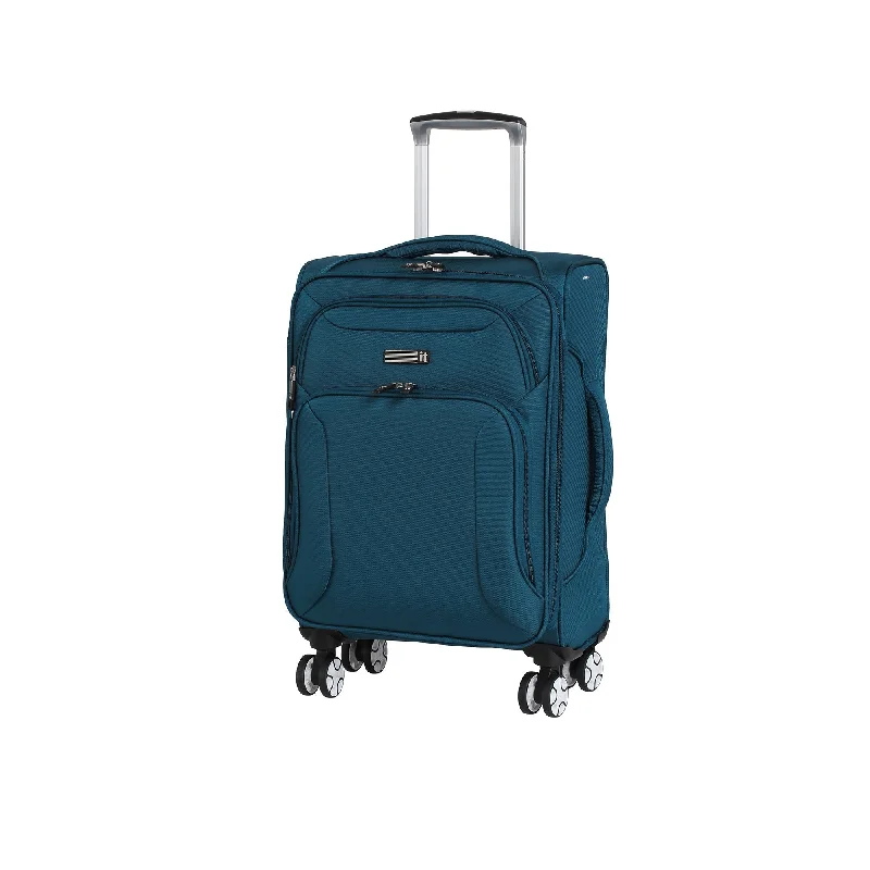 suitcase for family vacations with kids-it luggage Megalite Fascia 21.5 Inch Expandable Carry-On Spinner Luggage