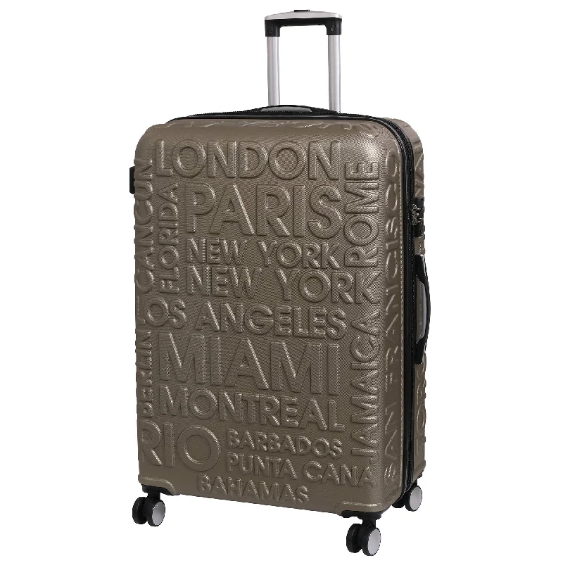 suitcase with adjustable packing compartments-it luggage Suitcase, Gold