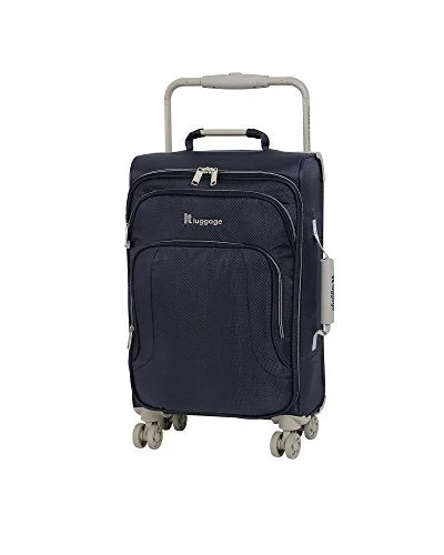 suitcase for business trips-It Luggage World'S Lightest 22" 8 Wheel Lightweight Carry-On, Evening Blue