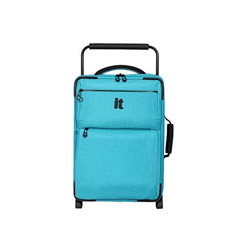 suitcase for travel-It Luggage World'S Lightest Los Angeles 21.5 Carry On, Turquoise 2 Tone