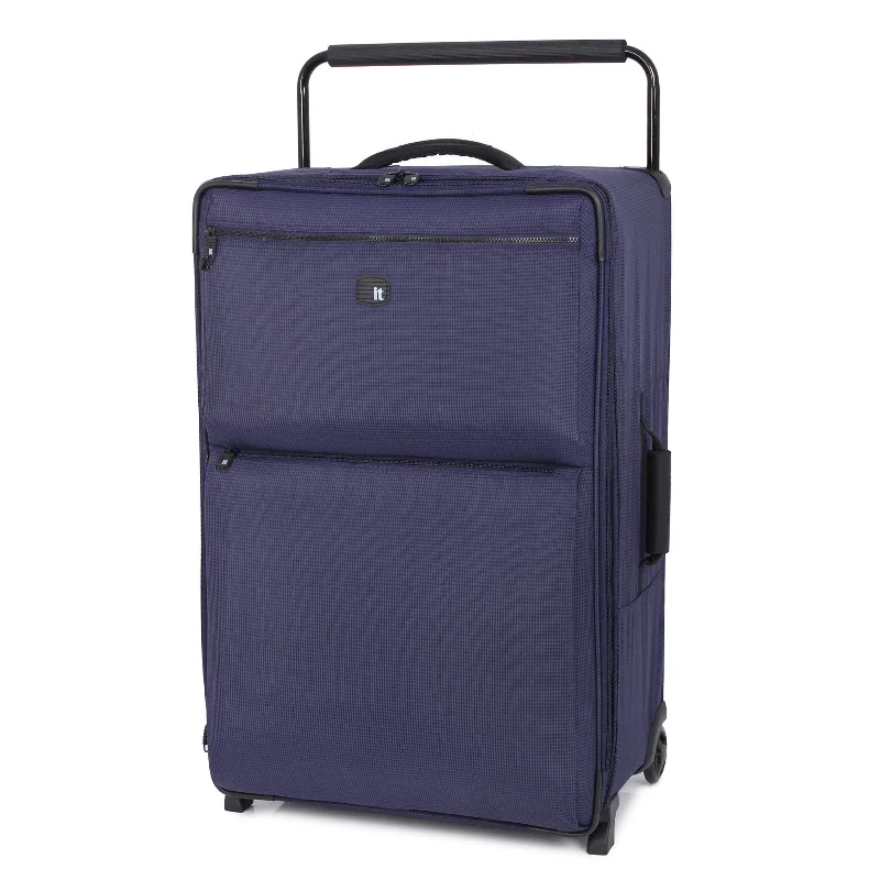 suitcase for weekend getaways-it luggage World's Lightest Los Angeles 32.4 inch Upright, Two Tone Navy EU