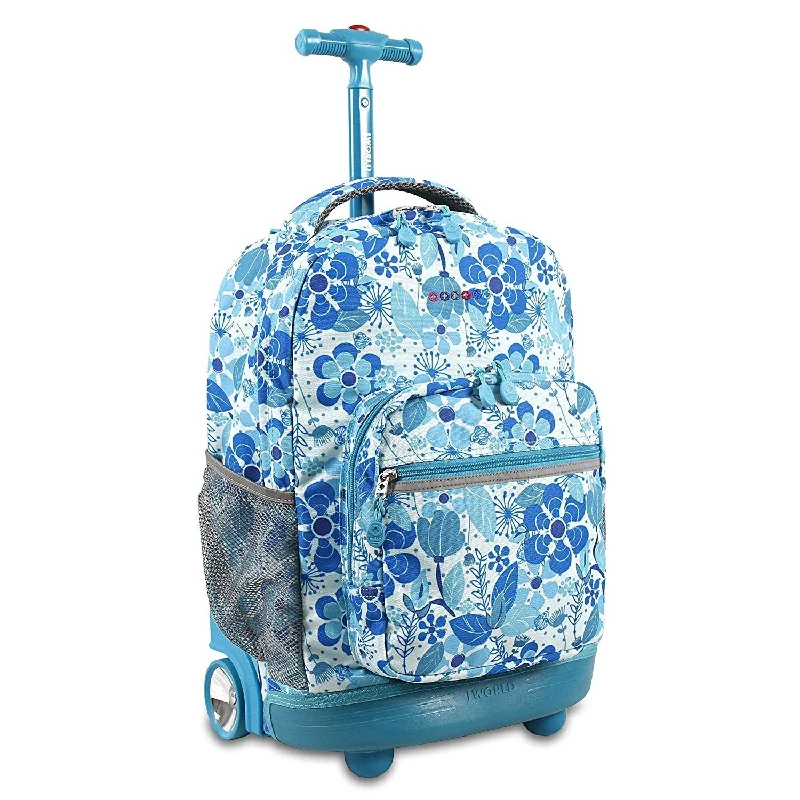 suitcase with adjustable fit-J World New York Sunrise, Blue Vine