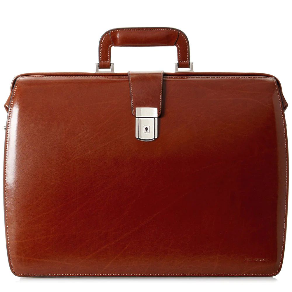 executive briefcase with room for personal items -Jack Georges Leather Elements Classic Briefcase/Briefbag - 4505