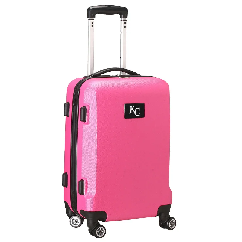 suitcase for quick getaways-Kansas City Royals 20" Pink Domestic Carry-on Spinner